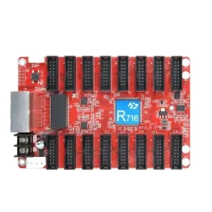 HD-R716 LED Receiving Card with 16 HUB75E interfaces and high-pixel support for fine-pitch LED displays
