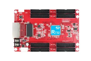 Huidu HD-R732 Receiving Card – 8x HUB320, high pixel capacity LED module receiver for fine-pitch P1.25/P1.5 screens