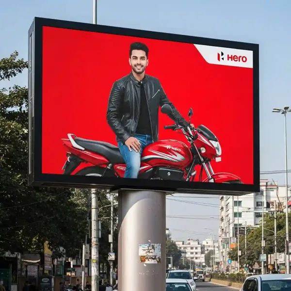 High-brightness P8 outdoor LED display screen for clear advertising visuals