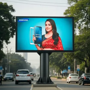 Premium outdoor LED display advertising screen with vibrant, high-resolution visuals.