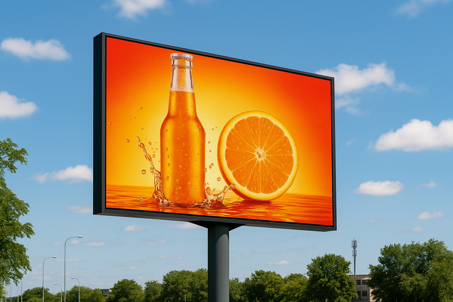 P4 Outdoor LED Display ideal for outdoor advertising, high brightness, waterproof design, and long-life performance.