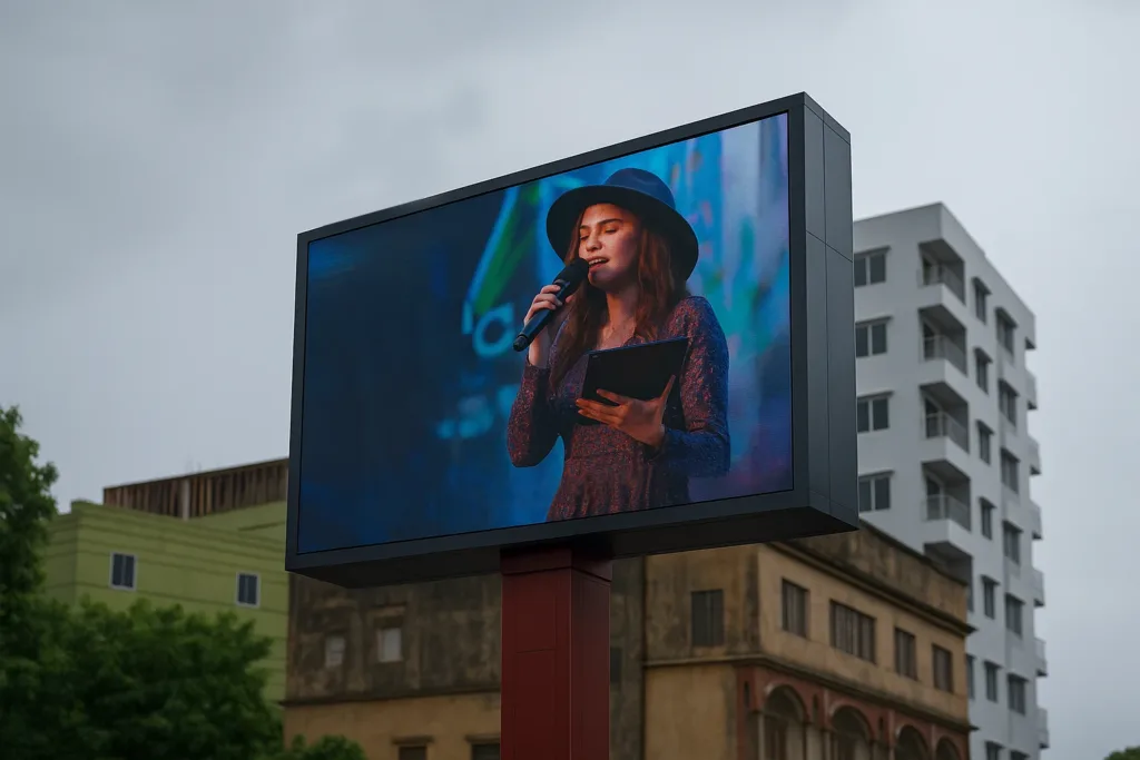 lede display installation in bhairab pourashova