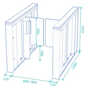 The DS7300 Automatic Speed Gate Turnstile