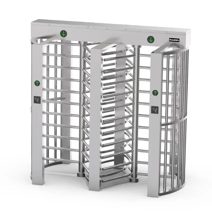 Daosafe-ds412-full-height-turnstile-dimension Full Height Turnstile DS412 Dual Lane with Stainless Steel Body