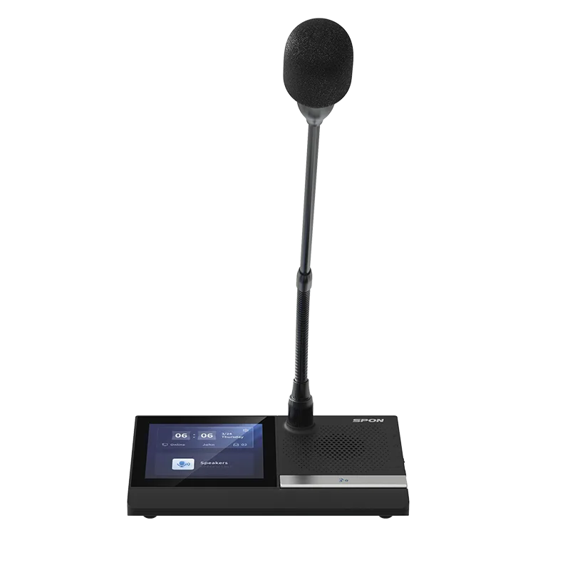 SPON LCM-6013DV-L Digital Conference Delegate Unit front SPON LCM-6013DV-L Digital Conference Delegate Unit front