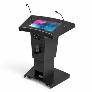 Motorized AV Digital Podium with Touchscreen & Dual Mic