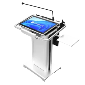 Smart Digital Podium with Touchscreen & Microphone