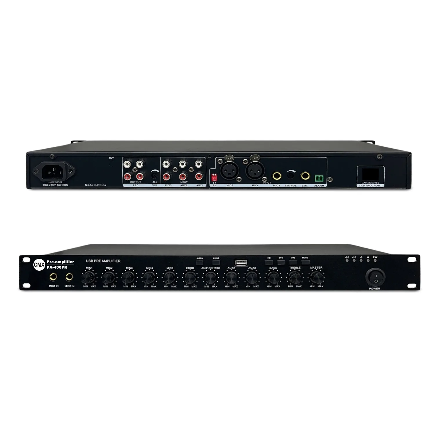 CMX PA-400PR 10-Input Multi-Function Pre-Amplifier CMX PA-400PR 10-Input Multi-Function Pre-Amplifier